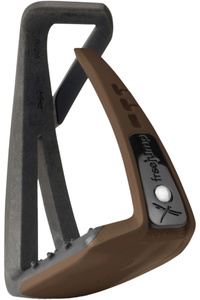 2026 Freejump Soft  Up Lite Stirrups - Black / Choco