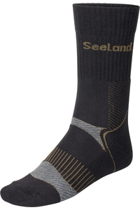2026 Seeland Mens Field Coolmax Sock 2 Pack 40432 - Black / Dark Grey