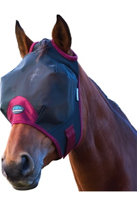 2026 WeatherBeeta Comfitec Fine Mesh Fly Mask 1029731010 - Black / Burgundy