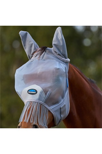 2026 WeatherBeeta Comfitec Bußgeld Netz Fliegen Maske Mit Ohren & Quasten 1029982 - Grey