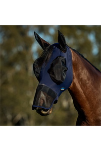 2026 WeatherBeeta Comfitec Luxe Stretch Fly Mask With Ears & Nose 1029738 - Navy / Black