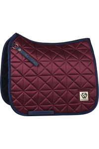 2026 WeatherBeeta Satin Luxe Air-Tec Dressage Saddle Pad 1030348005 - Burgundy