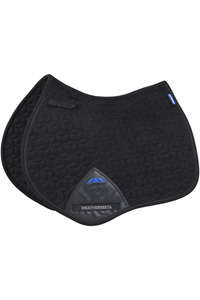 2026 WeatherBeeta Suede Elite Air-Tec Jump Shaped Saddle Pad 1030347 - Black