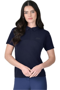 2026 WeatherBeeta Womens 37.5 Short Sleeve Performance Polo 1029991007 - Navy