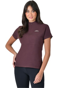 2026 WeatherBeeta Damen Bambus Kurzarm Performance Unterwäsche Layer 1028843023 - Mulberry