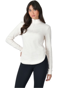 2026 WeatherBeeta Damen London Layer Langarm Top 1023217052 - Light Cream Marle