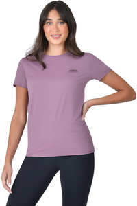 2026 WeatherBeeta Damen Relaxed Kupfer UV Kurzarm T-Shirt 1031199007 - Mauve Wine