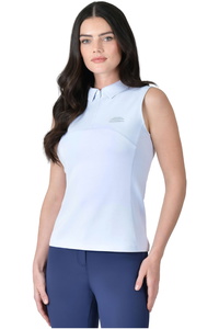 2026 WeatherBeeta Womens 37.5 Sleeveless Polo T-shirt 1029992 - Mist Blue