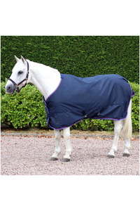 Hy Equestrian Signature Lightweight Standard Neck Turnout Rug - Navy