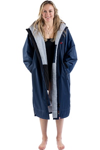 Dryrobe Advance Long Sleeve Change Robe V3 DR104V3 - Navy Blue / Grey