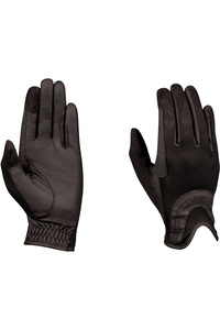 Dublin Pull On Glitter Mesh Back Riding Gloves 1002962002 - Black