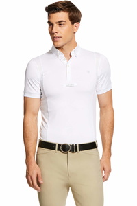Ariat Tek Kurzarm Turniershirt 10030519 - Weiß