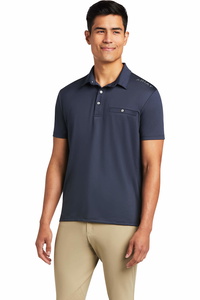 Ariat Mens Norco Short Sleeve Polo Top 10039475 - Blue Nights