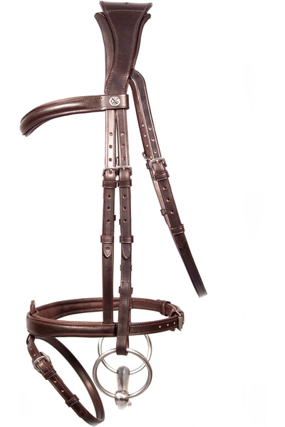 Henry James Saddlery Henry James Flash Bridle J-COB-BROWN / CS-1HJ-COB-BROWN / BB-2HJ-COB-BROWN