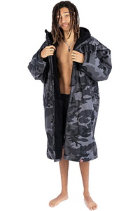 Dryrobe Advance Long Sleeve Change Robe V3 DR104V3 - Black Camo / Black