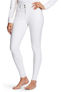 Ariat Womens Tri Factor Grip Knee Patch Breeches White