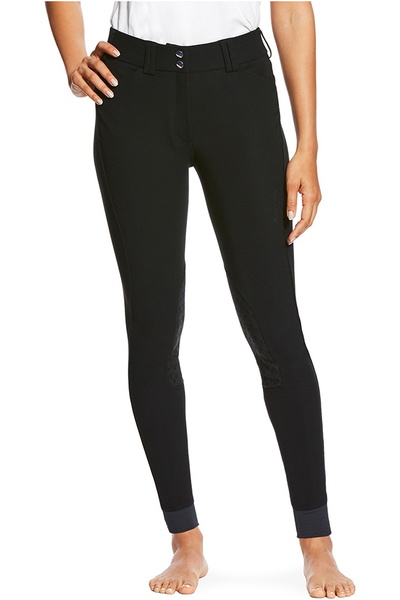 Ariat Womens Tri Factor Grip Knee Patch Breeches Black