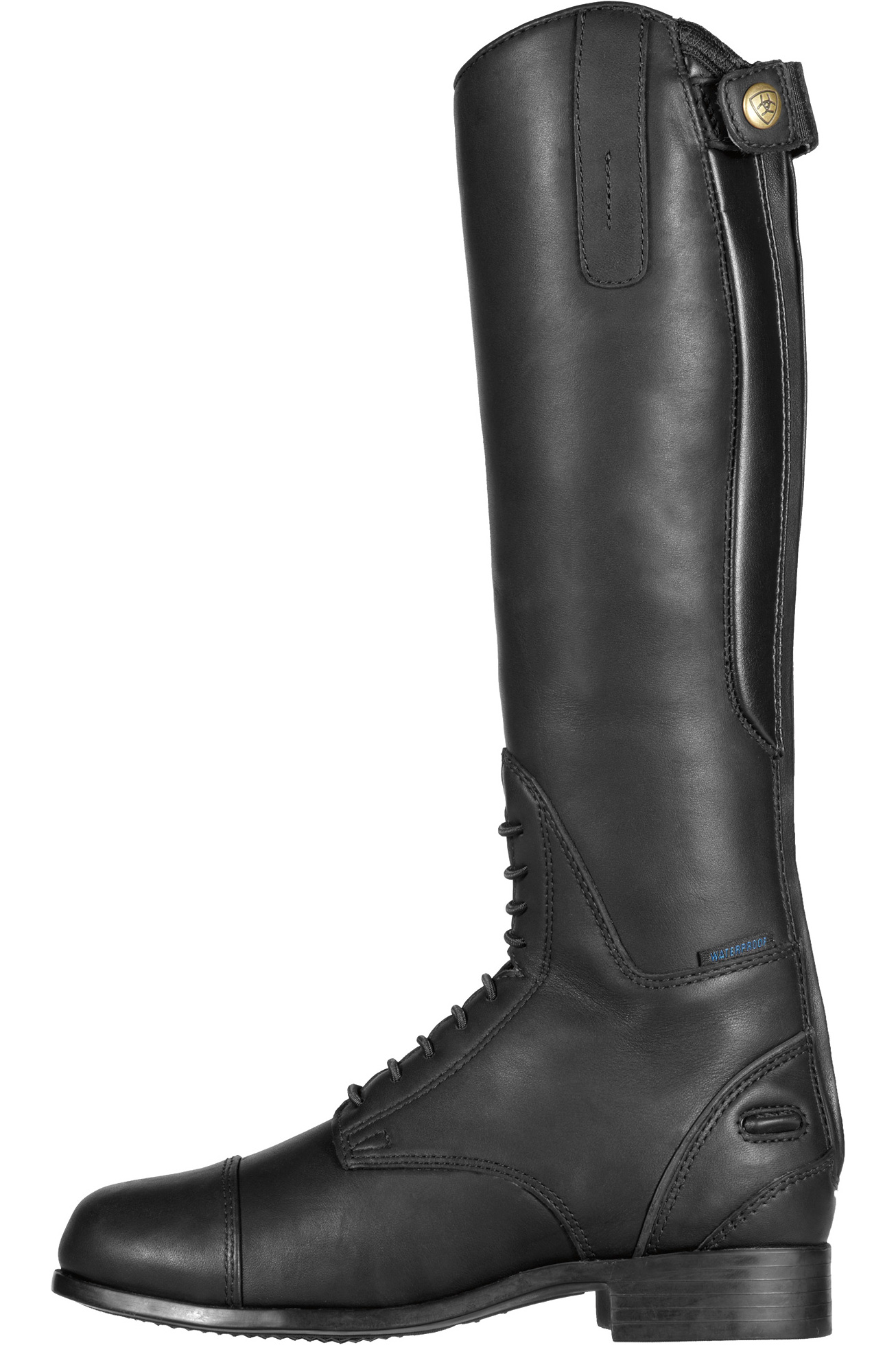 Ariat Childrens Bromont H20 Tall Riding Boots Black The Drillshed