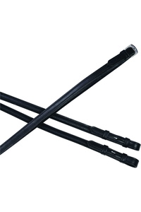 Collegiate Syntovia + Einfache Flache Zügel 54 "- Schwarz