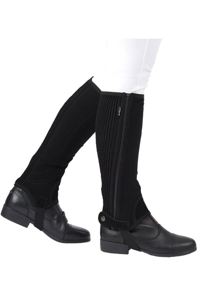 Dublin Childrens Easy-Care Half Chaps II Black