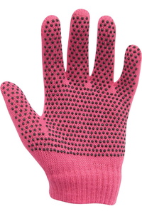 Dublin Kinder Pickel Griff Reithandschuhe - Rosa