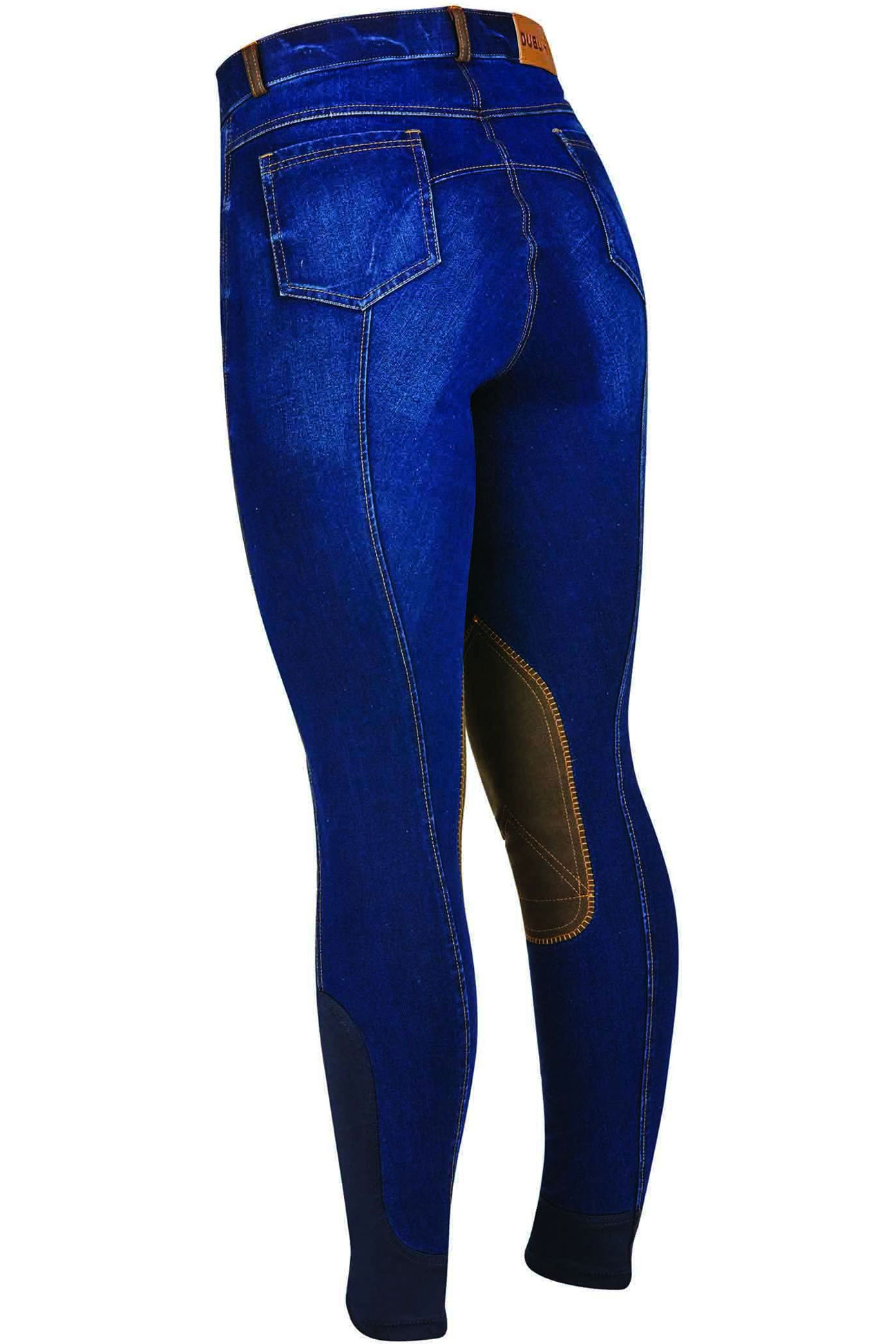 Blue All Sizes Dublin Shona Knee Patch Denim Womens Pants Riding Breeches