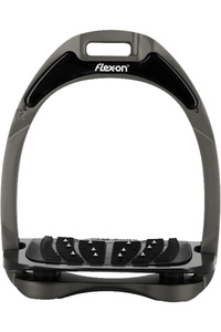 Flex On Aluminium Inclined Ultra Grip Stirrups - Dark Grey