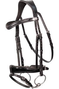 2024 Henry James Patent Dressage Bridle HJ-BR-06 - BLACK