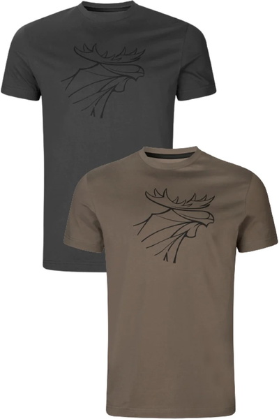 Harkila Mens Graphic T-Shirt 2 Pack