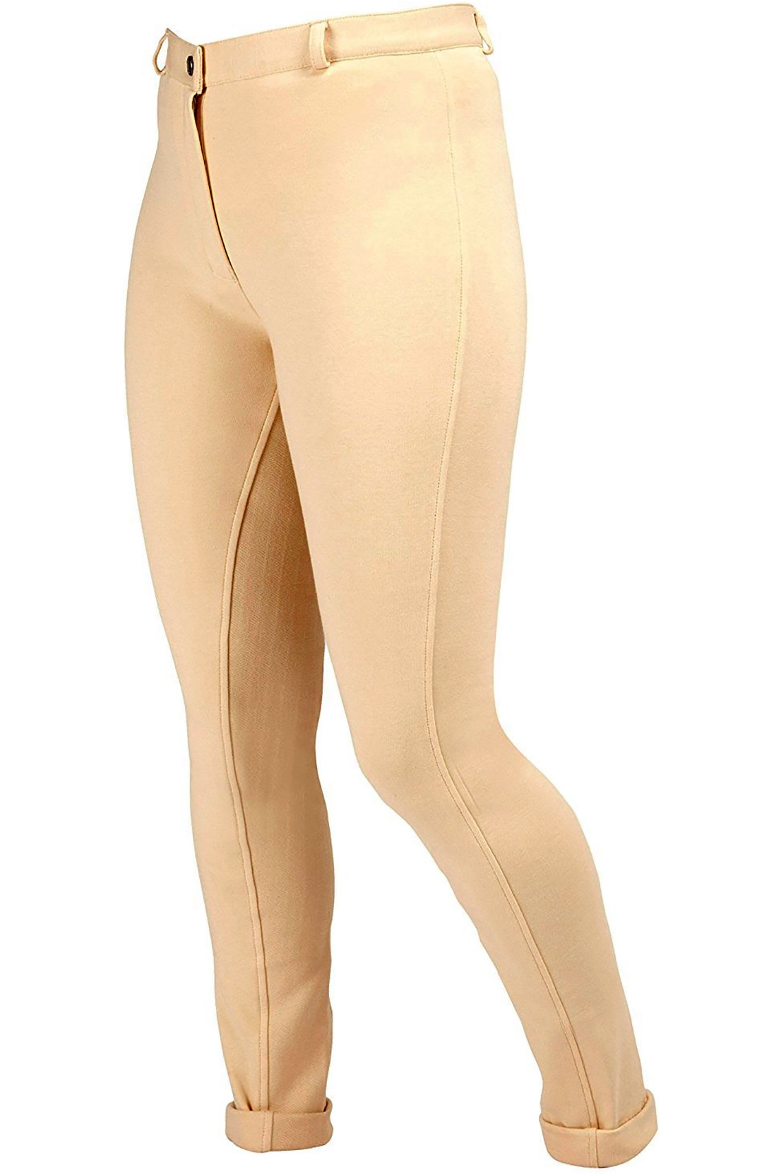 30 Inch Harry Hall Womenss Womens Chester Sticky Bum Long Traditional Styled Jodhpurs-Beige