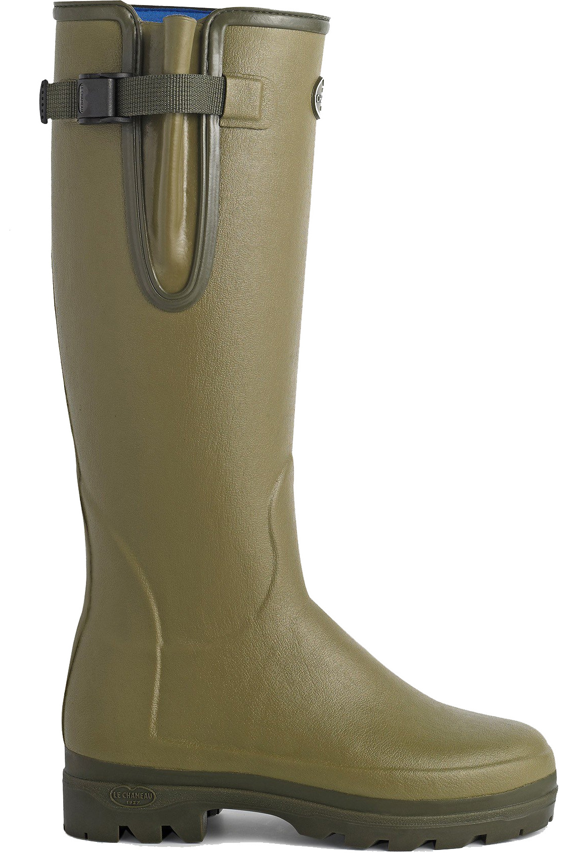 Le Chameau botas de goma Vierzon en verde tamaños de 39 a 51 