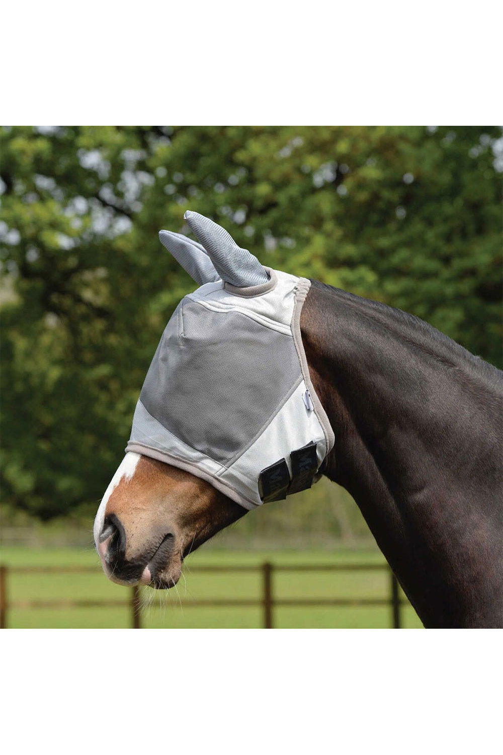 Masta Maske Uv Mit Ohr Fliegen Protection Silber - MAS262 - Pferd - Fly