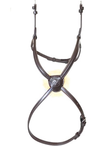 Henry James Figure 8 Sheepskin Grackle Noseband NB4-HJSHEEP - Brown