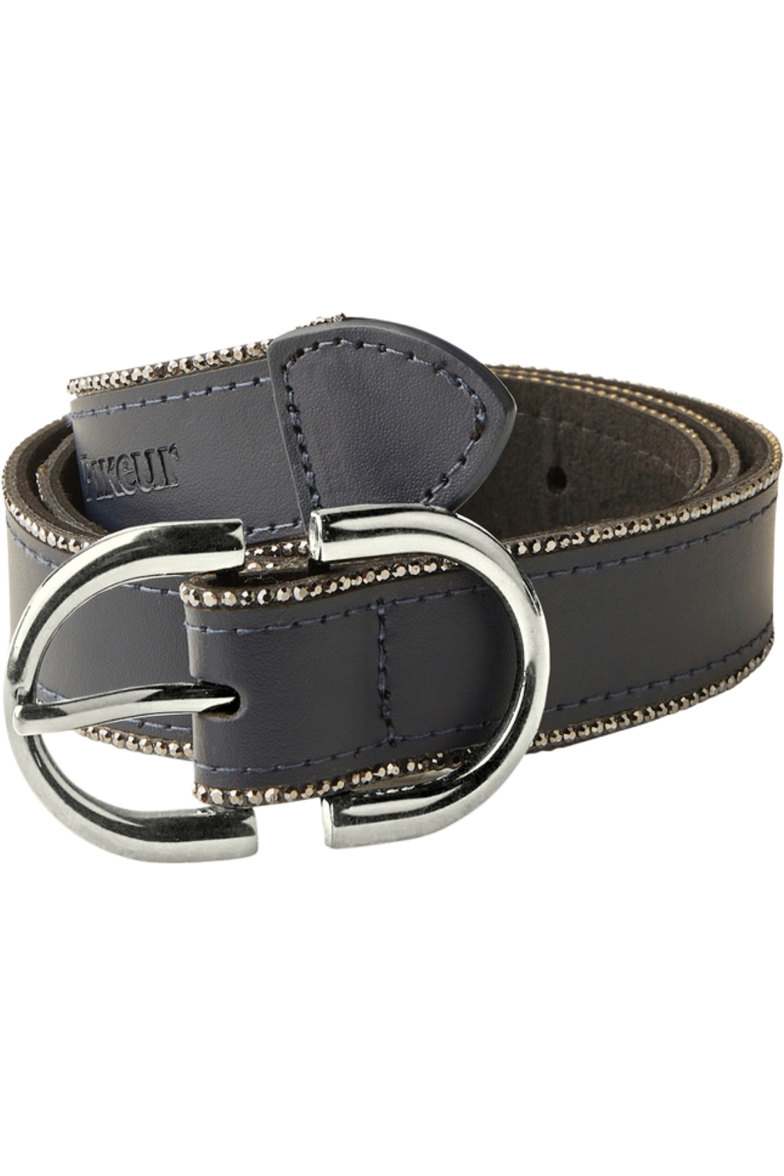 PIKEUR Ceinture Tressée, Night Blue - Boutique Equus Vitalis