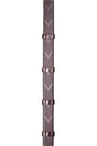 Henry James V-Grip Hybrid Rubber Reins with Leather Stoppers RR1- Brown
