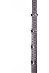 Henry James Small Pimple Hybrid Rubber Reins with Leather Stoppers RR6 - BLACK