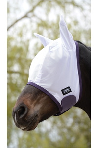 Weatherbeeta Comfitec Essential Mesh Fly Mask White / Purple