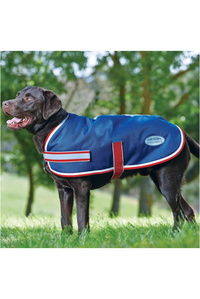 Weatherbeeta Parka 1200d Hundemantel Navy / Rot / Weiß