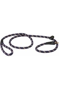 Weatherbeeta Rope Leather Slip Dog Lead - Navy