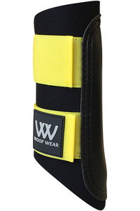 Woof Wear Club Brushing Boots - Black / Yellow