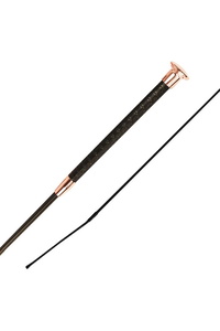 Woof Wear Reptile 100cm Dressage Whip WH0010-BKRG-100 - Black / Rose Gold
