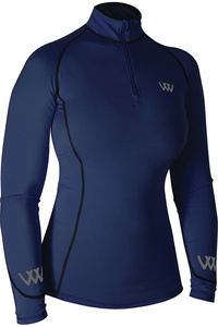 Woof Wear Damen Performance Reitshirt Wa0001 - Navy
