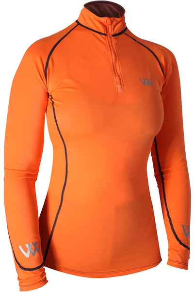 Woof Wear Womens Performance Riding Shirt Orange