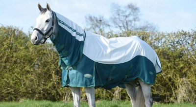 Weatherbeeta Green-Tec Airflow Mesh Combo Neck Rug & Free Fly Mask Bundle