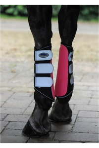 Weatherbeeta Reflective Single Lock Brushing Boots 1004916 - Pink
