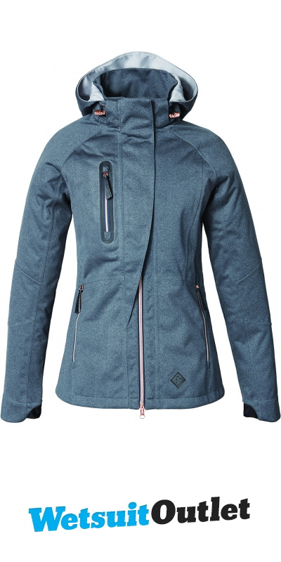 Caldene Womens SS18 TEX Siena Waterproof Jacket Navy The Drillshed