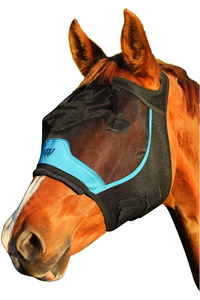 Woof Wear UV Fly Mask Without Ears - Black / Turquoise