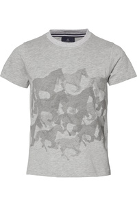 Mountain Horse Junior Running Horse T-Shirt 04549 - Grey Melange