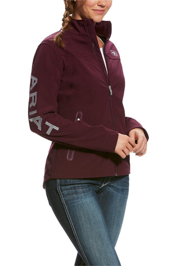 ariat maroon softshell jacket