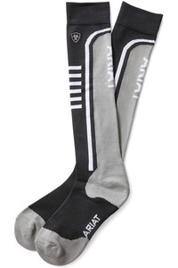 Ariat Ariattek Slimline Performance Socks Black / Sleet 10033428